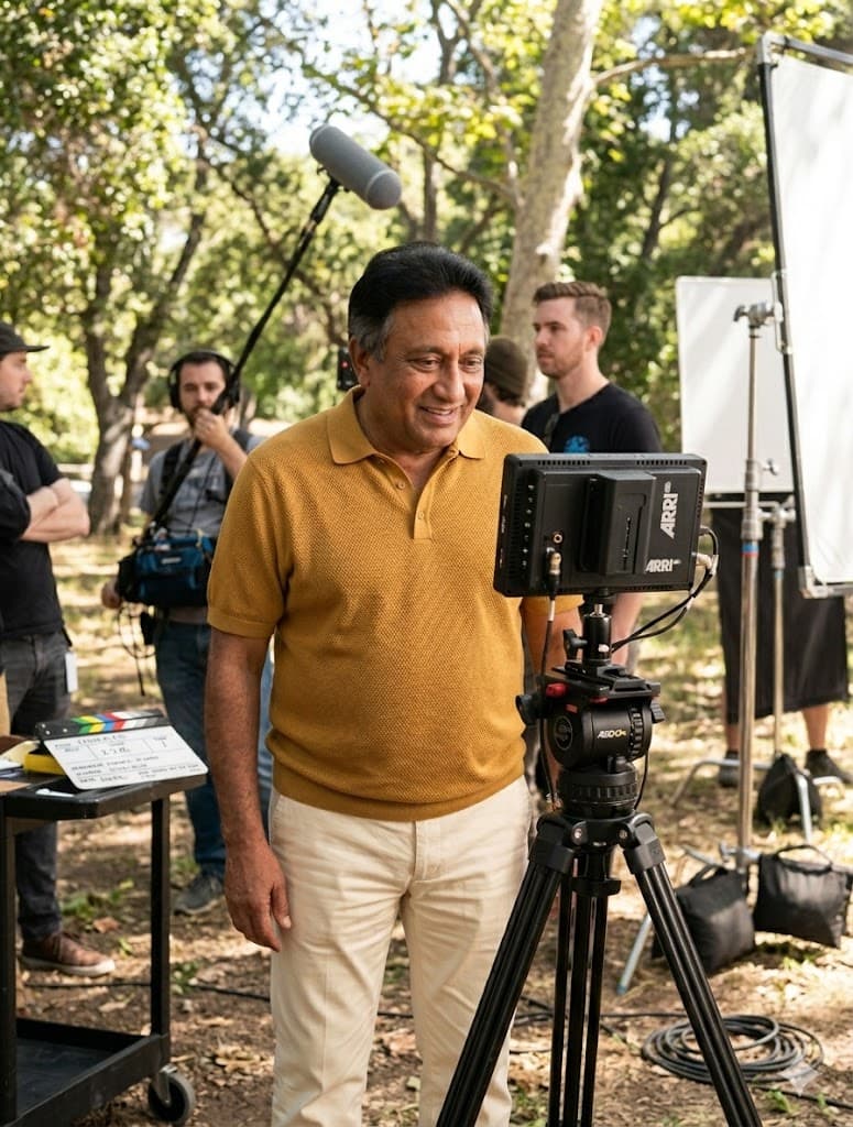 Suresh Rohin holding a camera